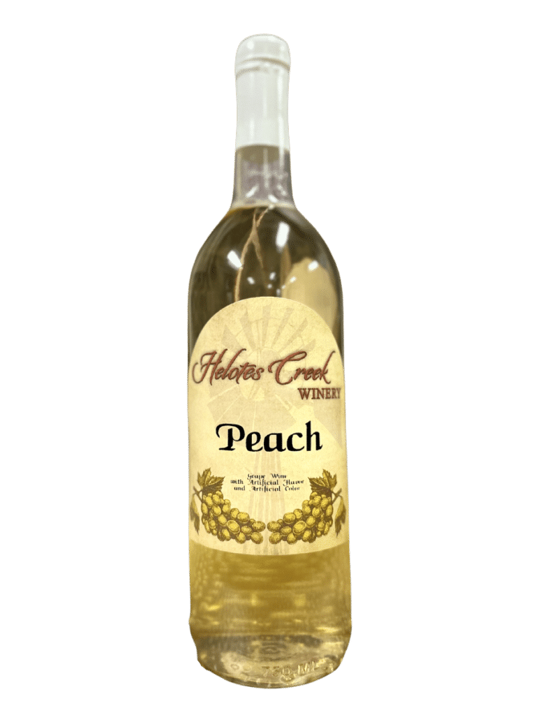 Peach Chardonnay Helotes Creek Winery